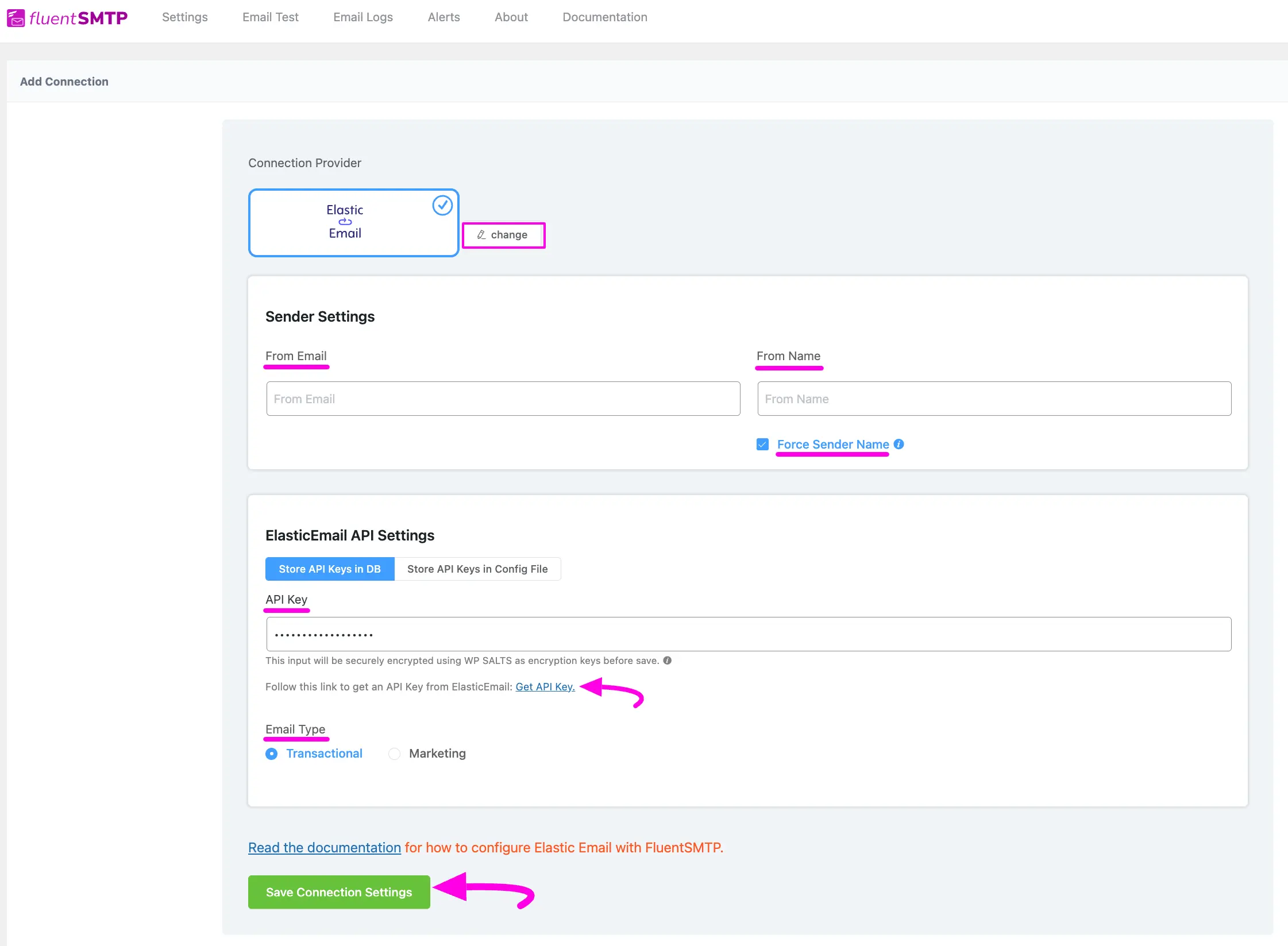 Add Connection Page