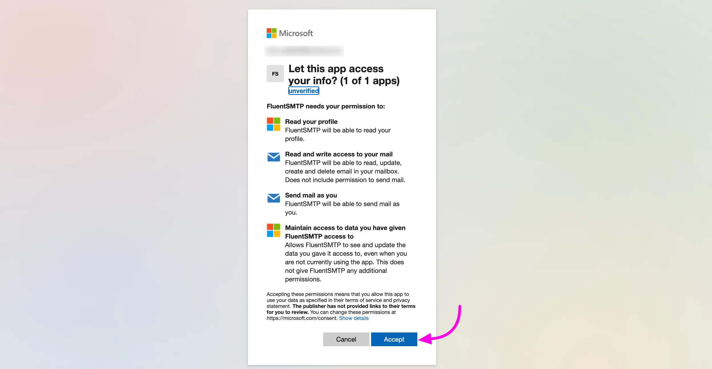 Outlook App Reg 12