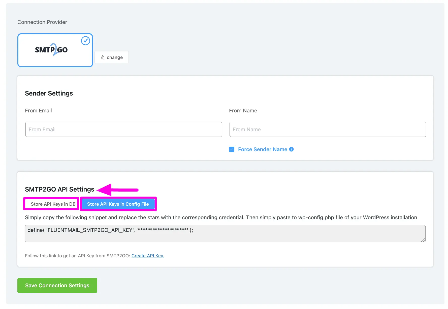 Smtp2Go Api Settings