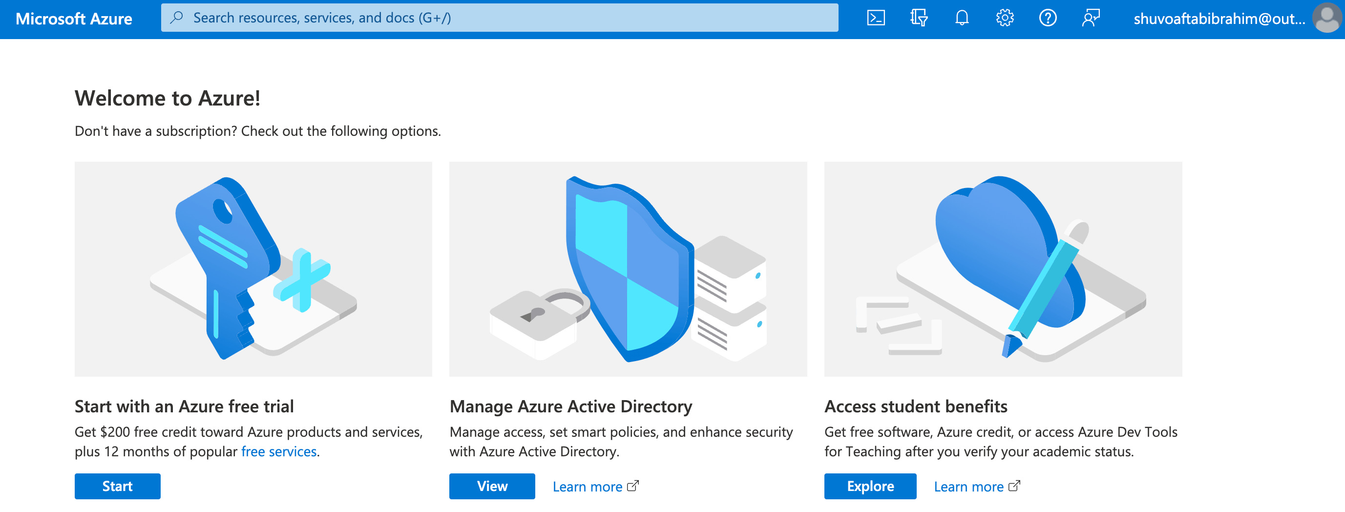 Azure Dashboard