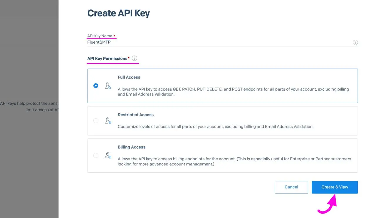 Provide Name Permission For Api