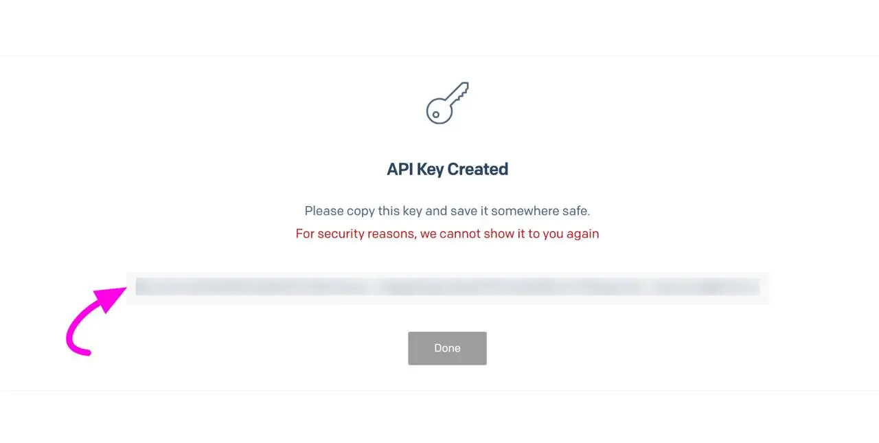Copy Api Key